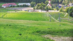 Horní část sjezdovky skiareálu Hlubočky