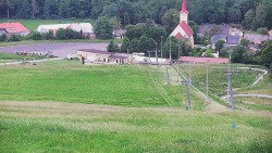 Horní část sjezdovky skiareálu Hlubočky