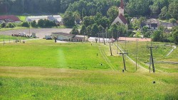 Horní část sjezdovky skiareálu Hlubočky