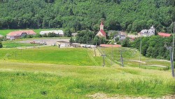 Horní část sjezdovky skiareálu Hlubočky