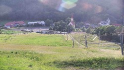 Horní část sjezdovky skiareálu Hlubočky