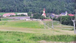 Horní část sjezdovky skiareálu Hlubočky