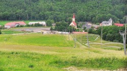 Horní část sjezdovky skiareálu Hlubočky
