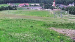 Horní část sjezdovky skiareálu Hlubočky