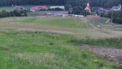Horní část sjezdovky skiareálu Hlubočky