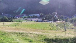 Horní část sjezdovky skiareálu Hlubočky