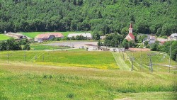 Horní část sjezdovky skiareálu Hlubočky
