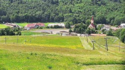 Horní část sjezdovky skiareálu Hlubočky