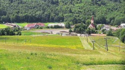 Horní část sjezdovky skiareálu Hlubočky