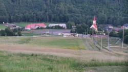 Horní část sjezdovky skiareálu Hlubočky
