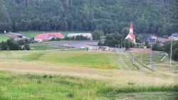 Horní část sjezdovky skiareálu Hlubočky