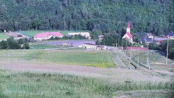 Horní část sjezdovky skiareálu Hlubočky