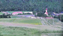 Horní část sjezdovky skiareálu Hlubočky