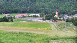 Horní část sjezdovky skiareálu Hlubočky