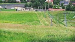 Horní část sjezdovky skiareálu Hlubočky