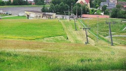 Horní část sjezdovky skiareálu Hlubočky