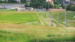 Horní část sjezdovky skiareálu Hlubočky