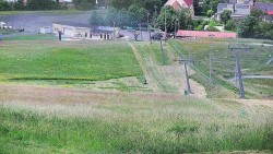Horní část sjezdovky skiareálu Hlubočky