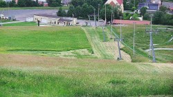 Horní část sjezdovky skiareálu Hlubočky