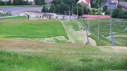 Horní část sjezdovky skiareálu Hlubočky