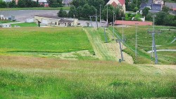 Horní část sjezdovky skiareálu Hlubočky