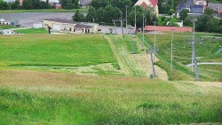 Horní část sjezdovky skiareálu Hlubočky