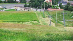 Horní část sjezdovky skiareálu Hlubočky