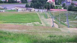 Horní část sjezdovky skiareálu Hlubočky
