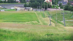 Horní část sjezdovky skiareálu Hlubočky