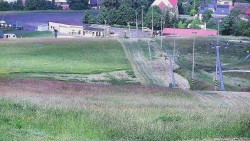 Horní část sjezdovky skiareálu Hlubočky
