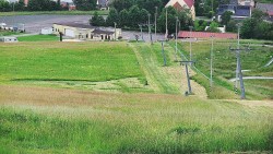 Horní část sjezdovky skiareálu Hlubočky