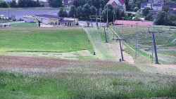 Horní část sjezdovky skiareálu Hlubočky