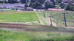 Horní část sjezdovky skiareálu Hlubočky