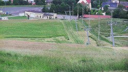 Horní část sjezdovky skiareálu Hlubočky