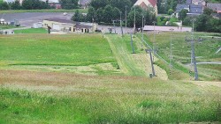 Horní část sjezdovky skiareálu Hlubočky