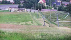 Horní část sjezdovky skiareálu Hlubočky