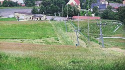 Horní část sjezdovky skiareálu Hlubočky