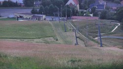 Horní část sjezdovky skiareálu Hlubočky