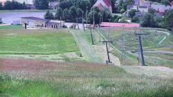 Horní část sjezdovky skiareálu Hlubočky