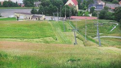 Horní část sjezdovky skiareálu Hlubočky