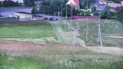 Horní část sjezdovky skiareálu Hlubočky