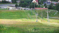 Horní část sjezdovky skiareálu Hlubočky