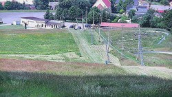 Horní část sjezdovky skiareálu Hlubočky