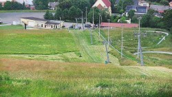 Oberer Teil der Skipiste im Skigebiet Hlubočky