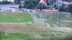 Oberer Teil der Skipiste im Skigebiet Hlubočky