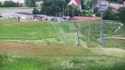 Horní část sjezdovky skiareálu Hlubočky