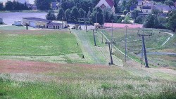 Horní část sjezdovky skiareálu Hlubočky