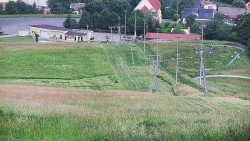 Horní část sjezdovky skiareálu Hlubočky