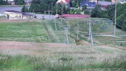 Horní část sjezdovky skiareálu Hlubočky
