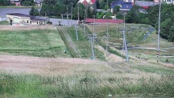 Horní část sjezdovky skiareálu Hlubočky